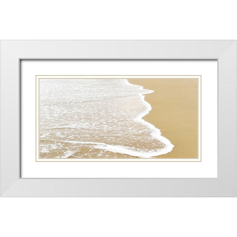 Ocean 36 White Modern Wood Framed Art Print with Double Matting by Lee, Rachel
