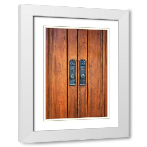 Oceanway Doors White Modern Wood Framed Art Print with Double Matting by Lee, Rachel