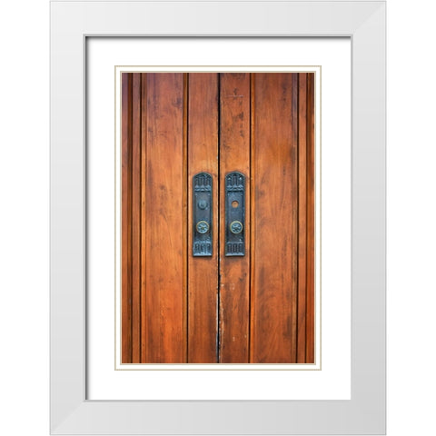 Oceanway Doors White Modern Wood Framed Art Print with Double Matting by Lee, Rachel