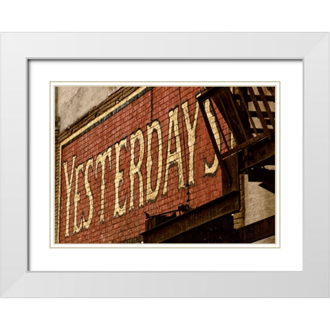 Scenic City 115 White Modern Wood Framed Art Print with Double Matting by Lee, Rachel