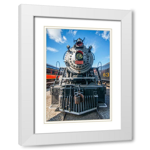 Train Detail 4 White Modern Wood Framed Art Print with Double Matting by Lee, Rachel