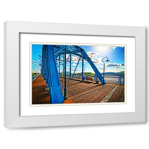 Walnut Side View White Modern Wood Framed Art Print with Double Matting by Lee, Rachel