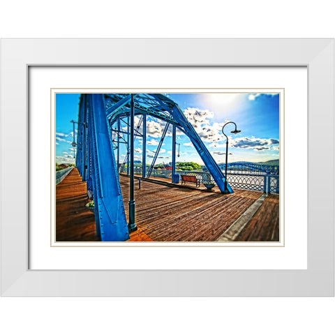 Walnut Side View White Modern Wood Framed Art Print with Double Matting by Lee, Rachel