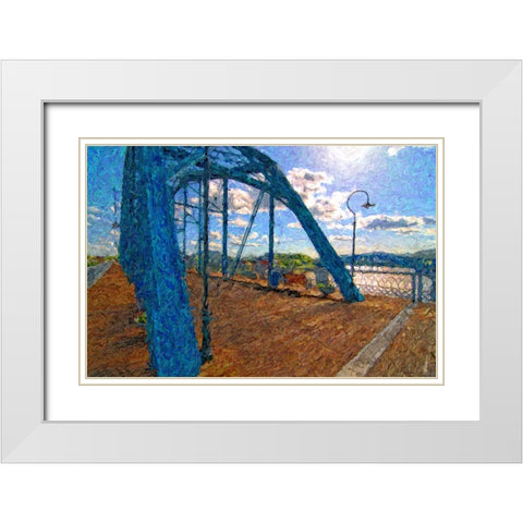 Walnut Sideview Painted White Modern Wood Framed Art Print with Double Matting by Lee, Rachel