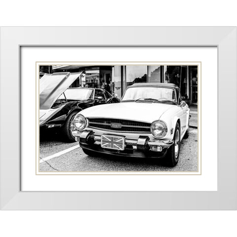TR6 BW White Modern Wood Framed Art Print with Double Matting by Malone, Will