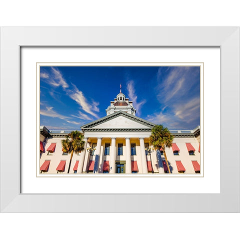 Capital White Modern Wood Framed Art Print with Double Matting by Malone, Will