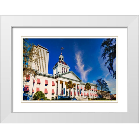 Capital 2 White Modern Wood Framed Art Print with Double Matting by Malone, Will