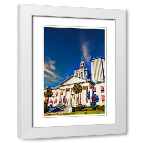 Capital 3 White Modern Wood Framed Art Print with Double Matting by Malone, Will