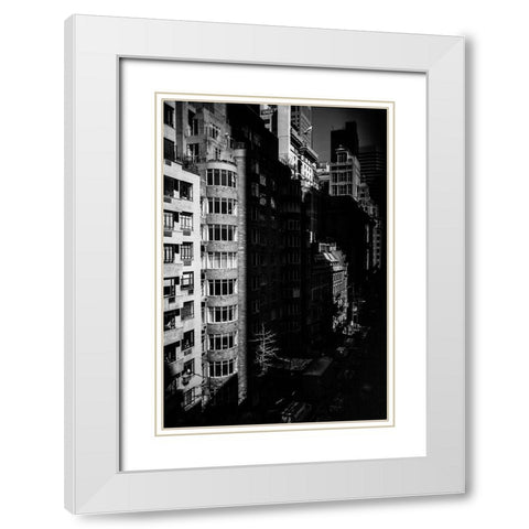 Just Look Down 4 White Modern Wood Framed Art Print with Double Matting by Malone, Will