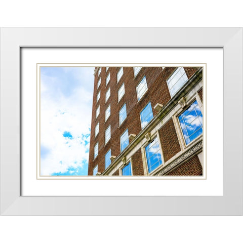 Sky Windows White Modern Wood Framed Art Print with Double Matting by Malone, Will
