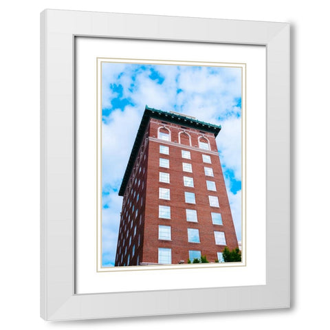 Sky Windows 2 Vertical White Modern Wood Framed Art Print with Double Matting by Malone, Will
