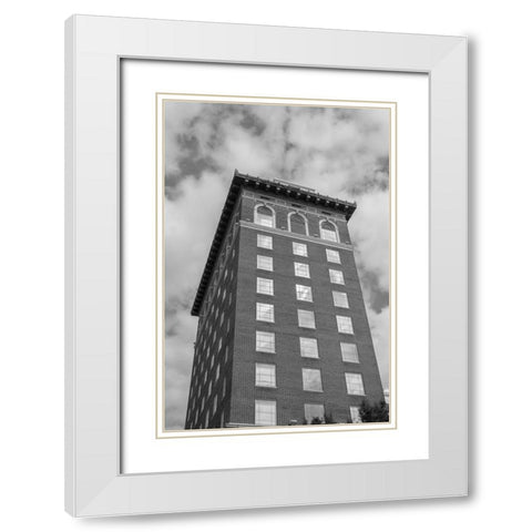Sky Windows 2 Vertical BW White Modern Wood Framed Art Print with Double Matting by Malone, Will