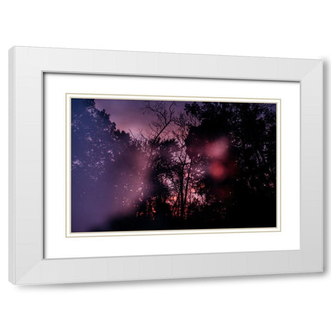 Sunset 1 White Modern Wood Framed Art Print with Double Matting by Malone, Will