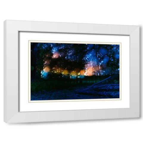 Sunset 4 White Modern Wood Framed Art Print with Double Matting by Malone, Will