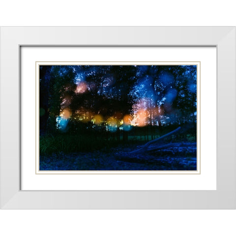 Sunset 4 White Modern Wood Framed Art Print with Double Matting by Malone, Will