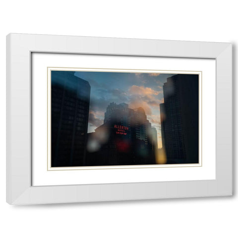 Tip Top Tap White Modern Wood Framed Art Print with Double Matting by Malone, Will
