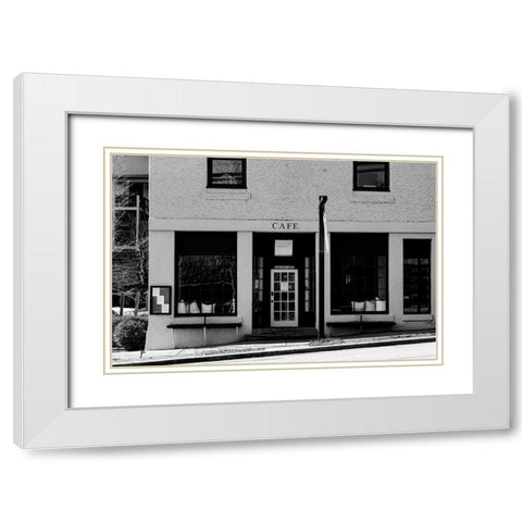 Cafe White Modern Wood Framed Art Print with Double Matting by Malone, Will