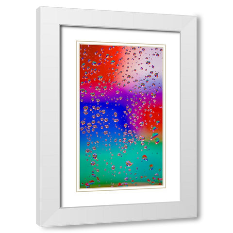 Neon White Modern Wood Framed Art Print with Double Matting by Malone, Will