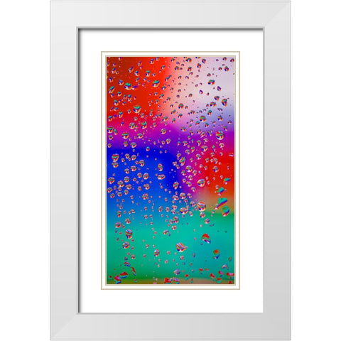 Neon White Modern Wood Framed Art Print with Double Matting by Malone, Will