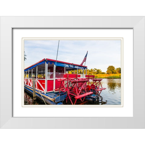 Cane River Queen 2 White Modern Wood Framed Art Print with Double Matting by Malone, Will