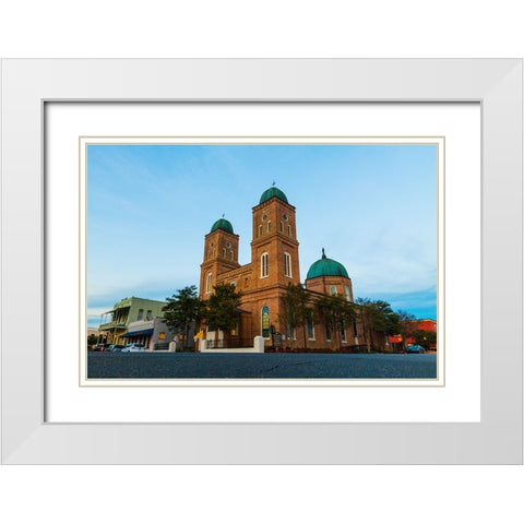 Minor Basilica 2 White Modern Wood Framed Art Print with Double Matting by Malone, Will