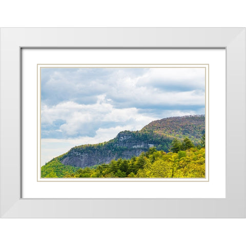 Ridge White Modern Wood Framed Art Print with Double Matting by Malone, Will