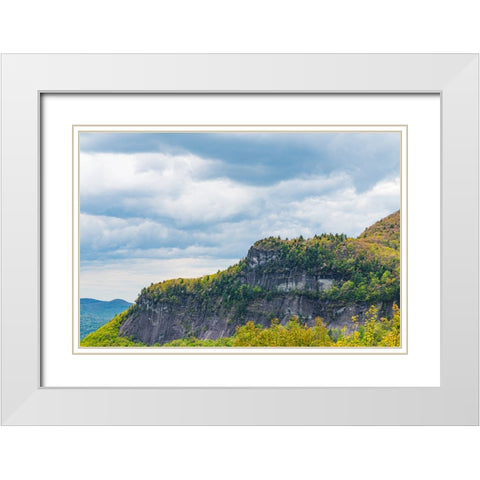 Ridge 2 White Modern Wood Framed Art Print with Double Matting by Malone, Will