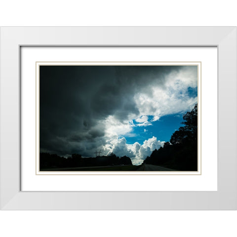 The Void White Modern Wood Framed Art Print with Double Matting by Malone, Will