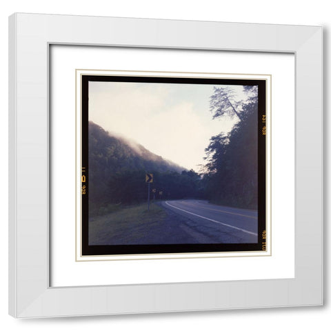 Ocoee Road White Modern Wood Framed Art Print with Double Matting by Malone, Will