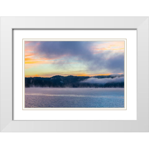 Rain on Me White Modern Wood Framed Art Print with Double Matting by Malone, Will