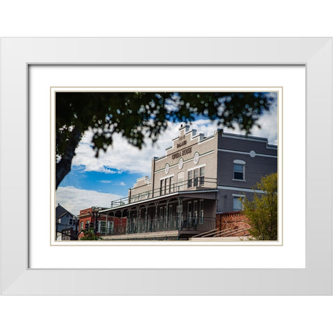 Opera House White Modern Wood Framed Art Print with Double Matting by Malone, Will