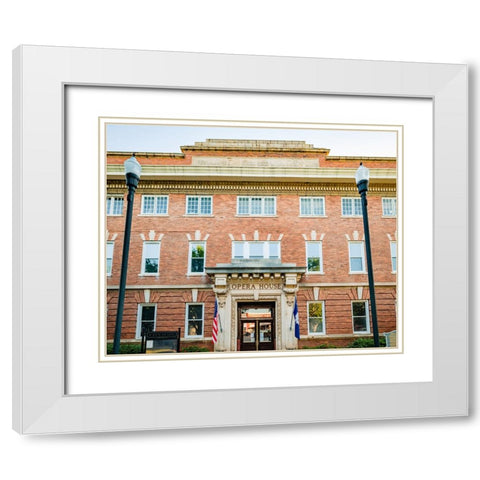 Opera House 3 White Modern Wood Framed Art Print with Double Matting by Malone, Will