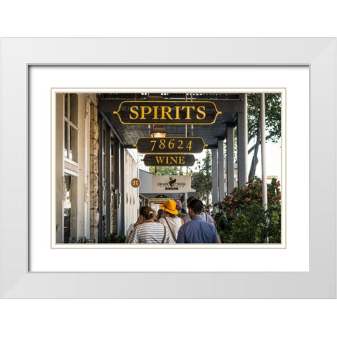 Woman in the Yellow Hat White Modern Wood Framed Art Print with Double Matting by Malone, Will