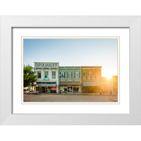 Antiques White Modern Wood Framed Art Print with Double Matting by Malone, Will