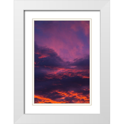 Beaufort Sky White Modern Wood Framed Art Print with Double Matting by Malone, Will