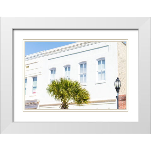 Downtown Beaufort 3 White Modern Wood Framed Art Print with Double Matting by Malone, Will