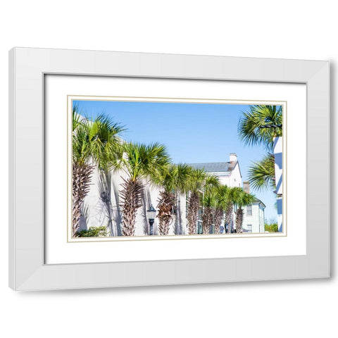Downtown Beaufort 4 White Modern Wood Framed Art Print with Double Matting by Malone, Will