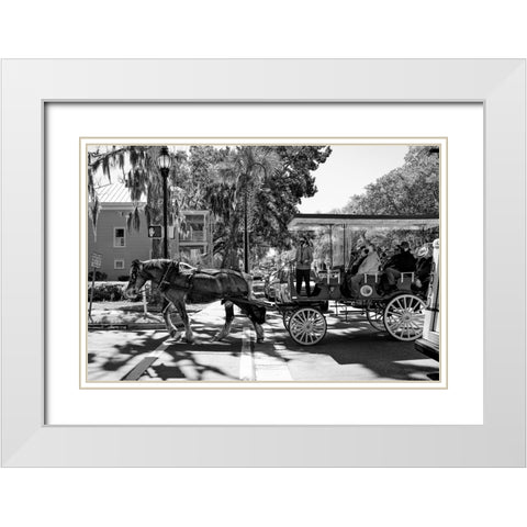 Pull White Modern Wood Framed Art Print with Double Matting by Malone, Will