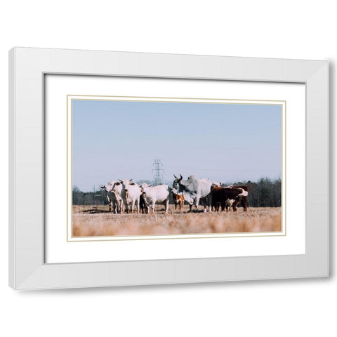 Drawing a Crowd 2 Re-edit White Modern Wood Framed Art Print with Double Matting by Malone, Will