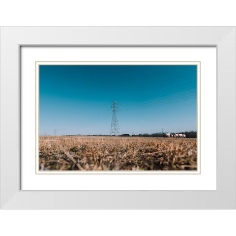 Here They Come Re-Edit White Modern Wood Framed Art Print with Double Matting by Malone, Will