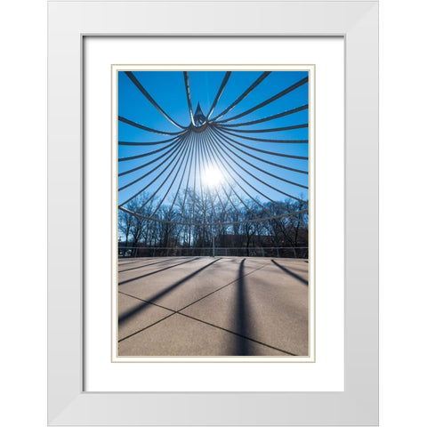 Cancer Survivor Park White Modern Wood Framed Art Print with Double Matting by Malone, Will