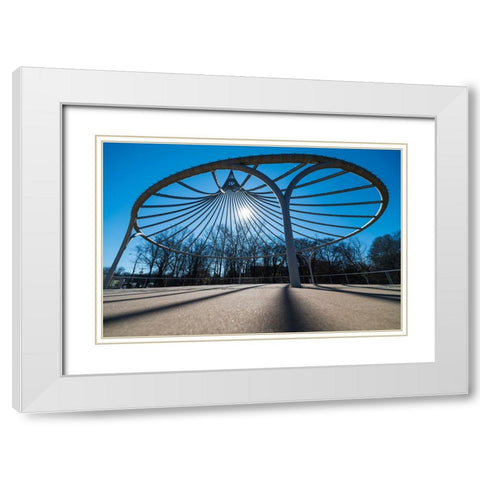 Cancer Survivor Park 2 White Modern Wood Framed Art Print with Double Matting by Malone, Will