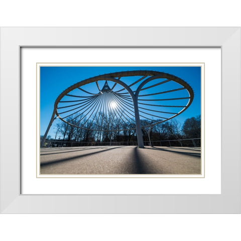 Cancer Survivor Park 2 White Modern Wood Framed Art Print with Double Matting by Malone, Will