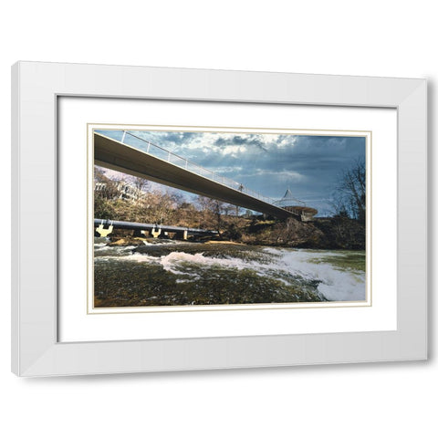 Cancer Survivor Park 3 White Modern Wood Framed Art Print with Double Matting by Malone, Will