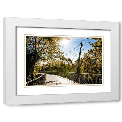 Suspension 2 White Modern Wood Framed Art Print with Double Matting by Malone, Will