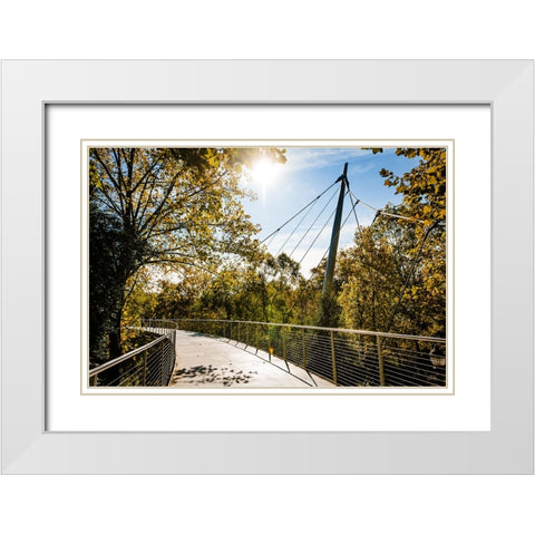 Suspension 2 White Modern Wood Framed Art Print with Double Matting by Malone, Will