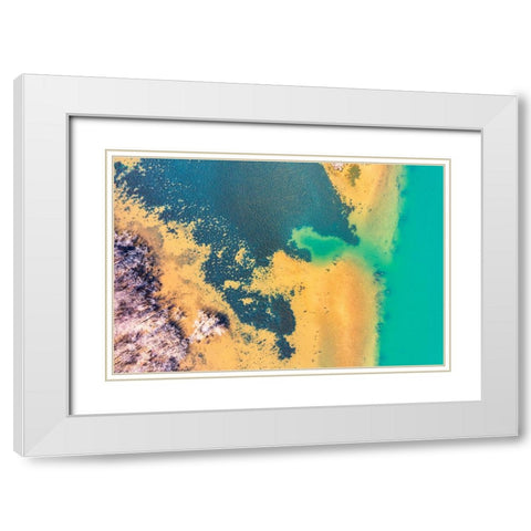 Savannah White Modern Wood Framed Art Print with Double Matting by Malone, Will