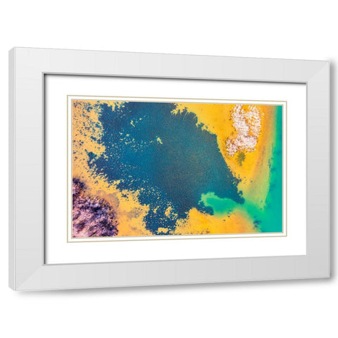 Savannah 3 White Modern Wood Framed Art Print with Double Matting by Malone, Will