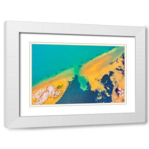 Savannah 5 White Modern Wood Framed Art Print with Double Matting by Malone, Will