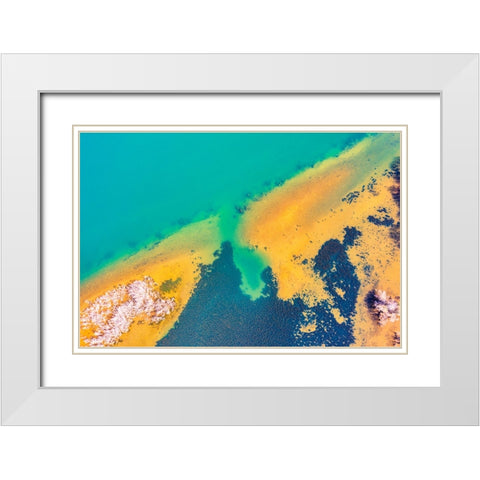 Savannah 5 White Modern Wood Framed Art Print with Double Matting by Malone, Will